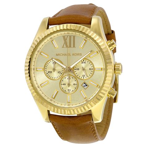 michael kors leather watch